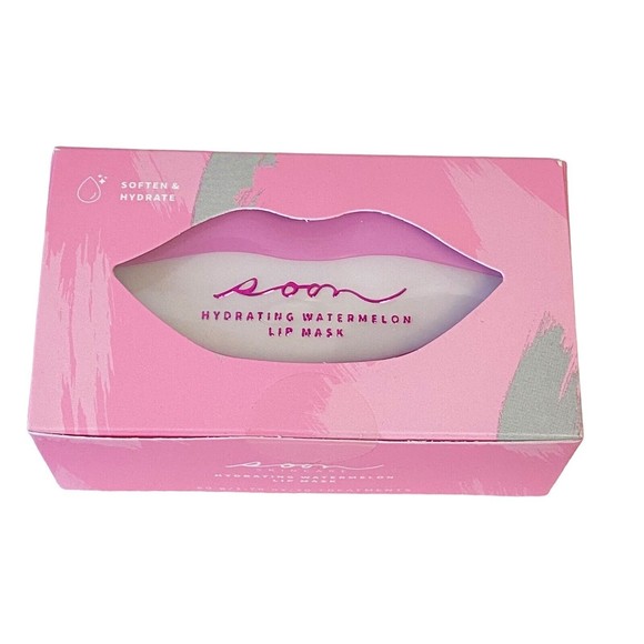 soon Hydrating Watermelon Lip Mask Soften and Hydrate 20 Treatments Sealed - Picture 1 of 5
